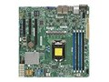 Supermicro Motherboard, X11SSH-LN4F microATX C236 E3-1200 v5 Family Max.64GB DDR4 8xSATA 3xPCIe 4xGbE, MBD-X11SSH-LN4F-O, 30986190, Motherboards