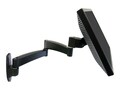 Ergotron 200 Series Wall Mount Arm, 2 Extensions, Black, 45-234-200, 9648022, Stands & Mounts - Desktop Monitors