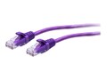 C2G CAT6A Snagless Unshielded (UTP) Slim Ethernet Network Patch Cable, Purple, 1ft, C2G30188, 41546351, Cables