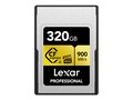 Lexar 320GB Professional GOLD CFexpress Type A Card, LCAGOLD320G-RNENG             , 41884177, Memory - Flash