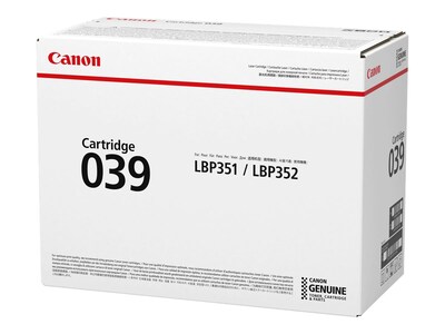Canon Black 039 Toner Cartridge, 0287C001, 31877462, Toner and Imaging Components - OEM Canon Black 039 Toner Cartridge, 0287C001, 31877462, Toner and Imaging Components - OEM