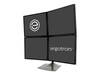 Ergotron DS100 Quad-Monitor Desk Stand, Black, 33-324-200, 7823915, Stands & Mounts - Desktop Monitors