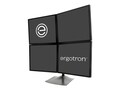 Ergotron DS100 Quad-Monitor Desk Stand, Black, 33-324-200, 7823915, Stands & Mounts - Desktop Monitors