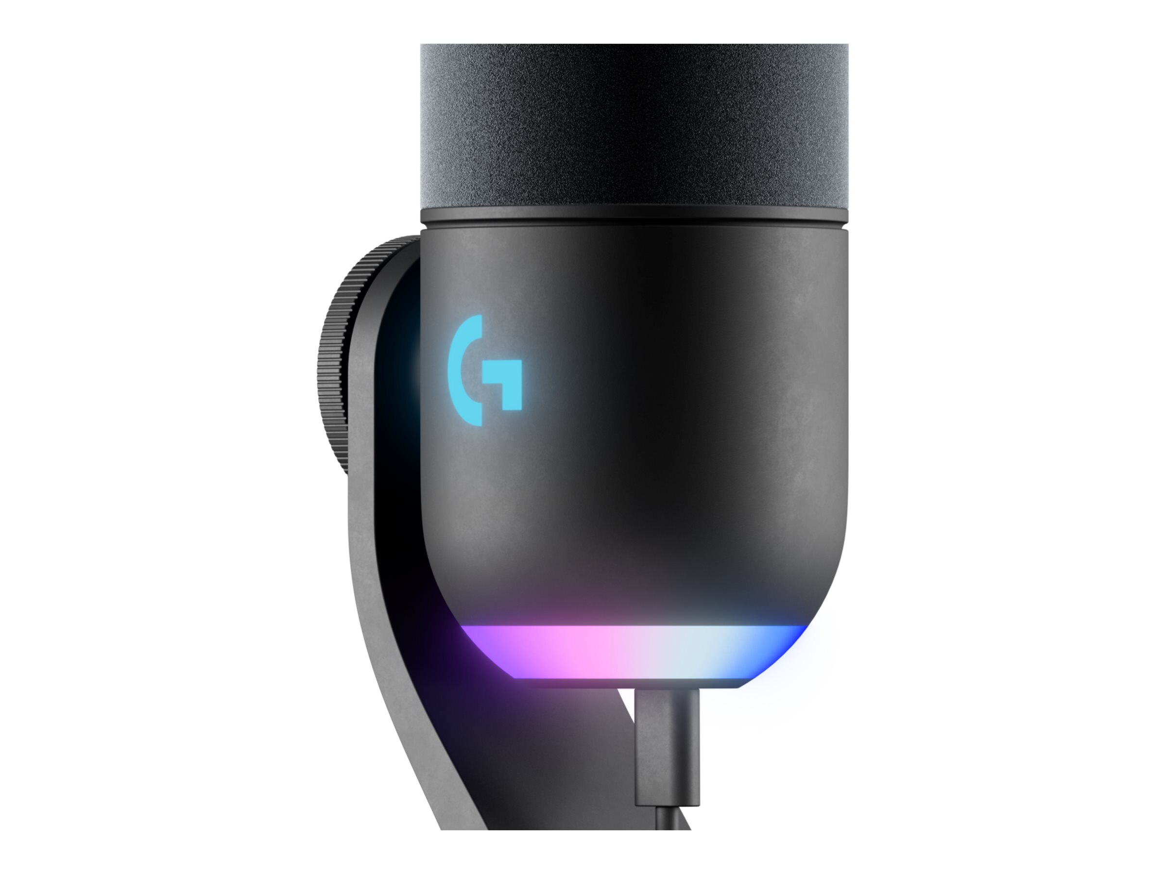 Logitech Yeti GX Wired Supercardioid Dynamic Gaming Microphone with  LIGHTSYNC RGB Lights, Black 