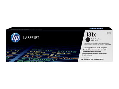 HP 131X (CF210X) High Yield Black Original LaserJet Toner Cartridge, CF210X, 14524171, Toner and Imaging Components - OEM HP 131X (CF210X) High Yield Black Original LaserJet Toner Cartridge, CF210X, 14524171, Toner and Imaging Components - OEM