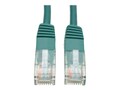 Tripp Lite Cat5e RJ-45 M M 350MHz Molded Patch Cable, Green, 7ft, N002-007-GN, 169154, Cables