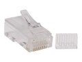 Tripp Lite Cat6 RJ-45 Connectors for Solid Stranded Cable, 100-Pack, N230-100, 14482709, Cable Accessories