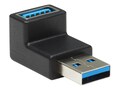 Tripp Lite USB 3.0 Type A M F Down Angle SuperSpeed Adapter, Black, U324-000-DN, 37857964, Adapters & Port Converters