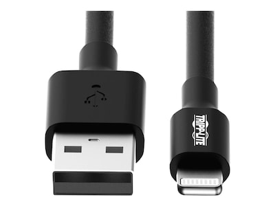 Tripp Lite Lightning to USB M M Sync Charge Cable, Black, 1m, M100-003-BK, 17025511, Cables