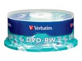 Verbatim 2X 4.7GB Branded DVD-RW Media (30-pack Spindle), 95179, 6325092, DVD Media