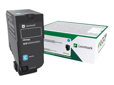 Lexmark Cyan Return Program Toner Cartridge for CS720, CS725 & CX725 Series, 74C10C0, 31439745, Toner and Imaging Components - OEM