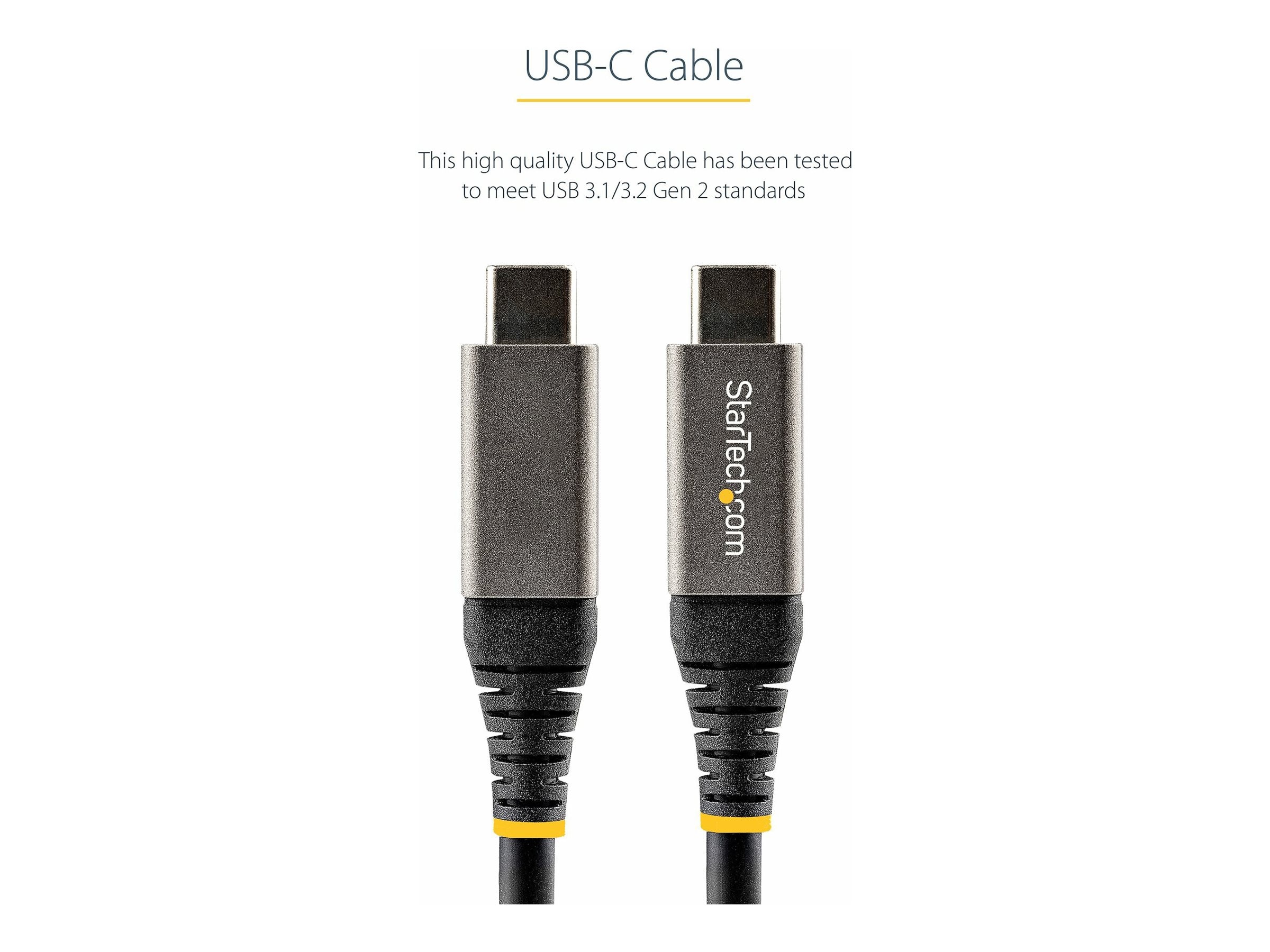 USB A to USB C 3.1/3.2 Gen 2 Cable 10Gbps Data Transfer, Short USB C