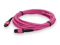 AddOn MPO (Female) to MPO (Female) 12-strand Crossover OM4 OFNR Fiber Patch Cable, Magenta, 3m , ADD-MPOMPO-3M5OM4-MA, 41600329, Cables AddOn MPO (Female) to MPO (Female) 12-strand Crossover OM4 OFNR Fiber Patch Cable, Magenta, 3m , ADD-MPOMPO-3M5OM4-MA, 41600329, Cables