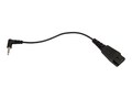 Jabra QD to 2.5mm Stereo Plug Mobile Adapter, 1005143, 5585440, Adapters & Port Converters