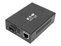 Tripp Lite 10 100 1000 Mbps PoE+ Gigabit SFP Fiber to Ethernet Media Converter, International Power Cables, N785-INT-PSFP, 41526594, Network Transceivers