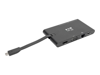 Tripp Lite USB-C Dock, Black, U442-DOCK3-B, 35523506, Docking Stations & Port Replicators