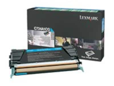 Lexmark Cyan Return Program Toner Cartridge for C73X, C734A4CG, 10421811, Toner and Imaging Components - OEM