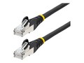 StarTech.com CAT6A 500MHz S FTP 10GbE 100W Snagless Patch Cable w  Strain Reliefs, Black, 50ft, NLBK-50F-CAT6A-PATCH          , 41873742, Cables