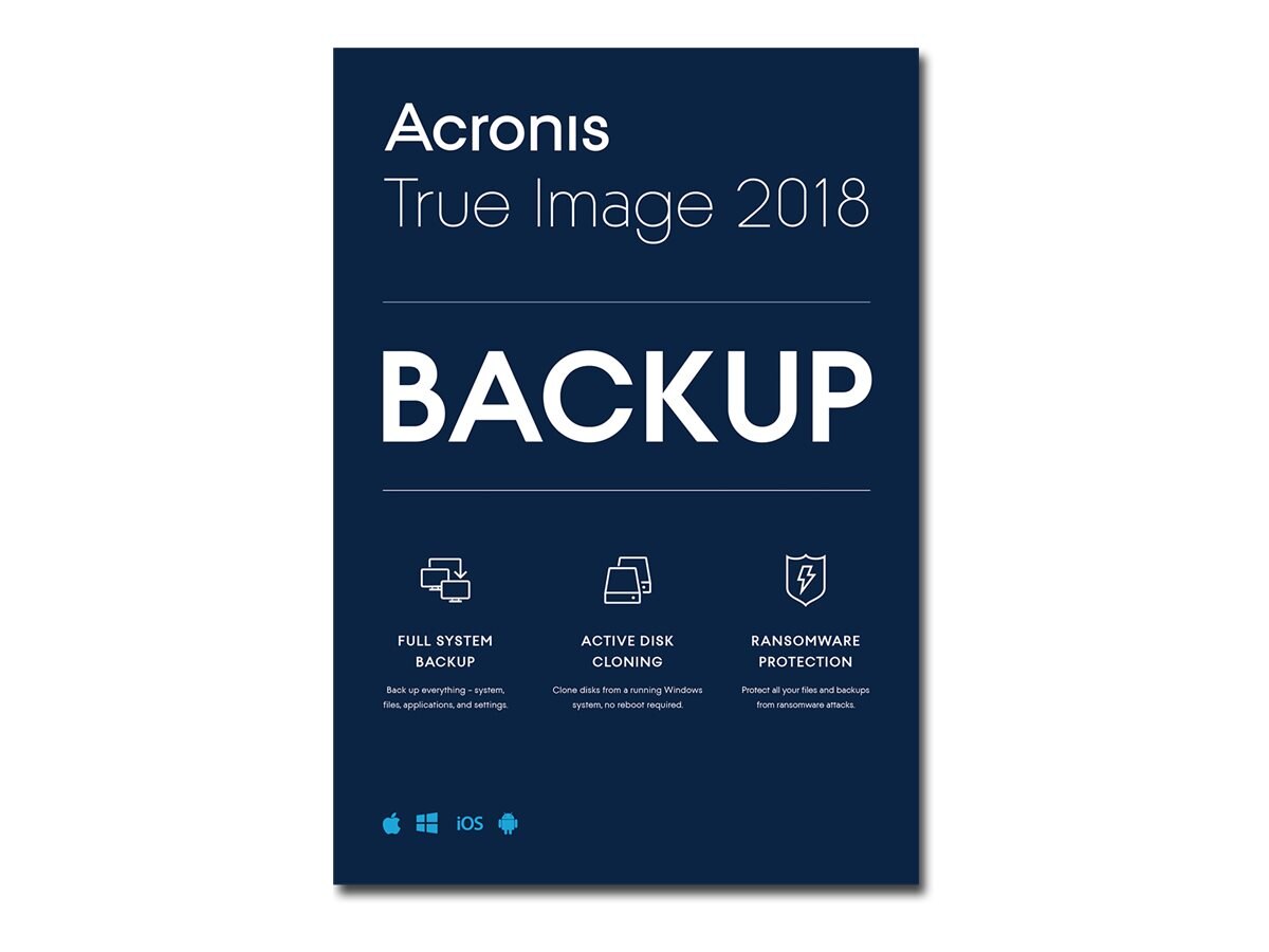 acronis true image 2018 cloning says insufficient space