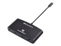 Cable Matters Thunderbolt 3 Dual-Display Mini-Dock, Black, 107015-BLK                    , 41902788, Docking Stations & Port Replicators