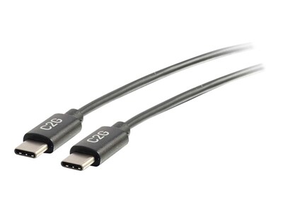 C2G USB 2.0 Type C M M Cable, Black, 3ft, 28825, 35817117, Cables
