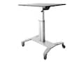 StarTech.com Sit-Stand Height Adjustable Mobile Rolling Workstation Standing Desk Laptop Cart , STSCART, 35019203, Furniture - Miscellaneous