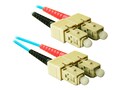 ENET SC-SC 50 125 Duplex Multimode Fiber Cable, Aqua, 2m, SC2-10G-2M-ENC, 31135303, Cables ENET SC-SC 50 125 Duplex Multimode Fiber Cable, Aqua, 2m, SC2-10G-2M-ENC, 31135303, Cables