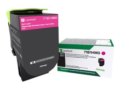 Lexmark Magenta High Yield Return Program Toner Cartridge for CS417dn, CS517de, CX417de & CX517de, 71B1HM0, 33982442, Toner and Imaging Components - OEM