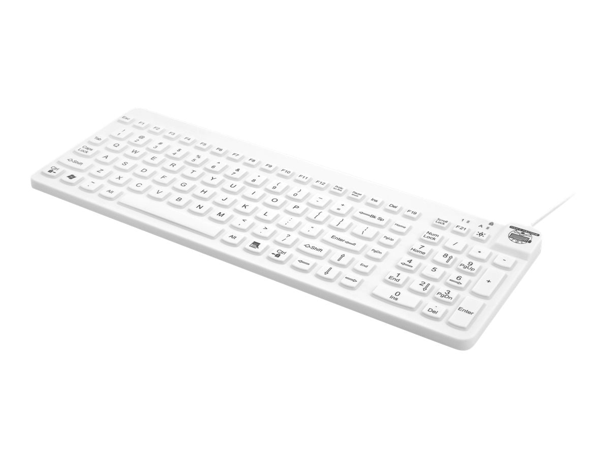 Man & Machine Really Cool Low Profile Keyboard, White (RCLP/W5)