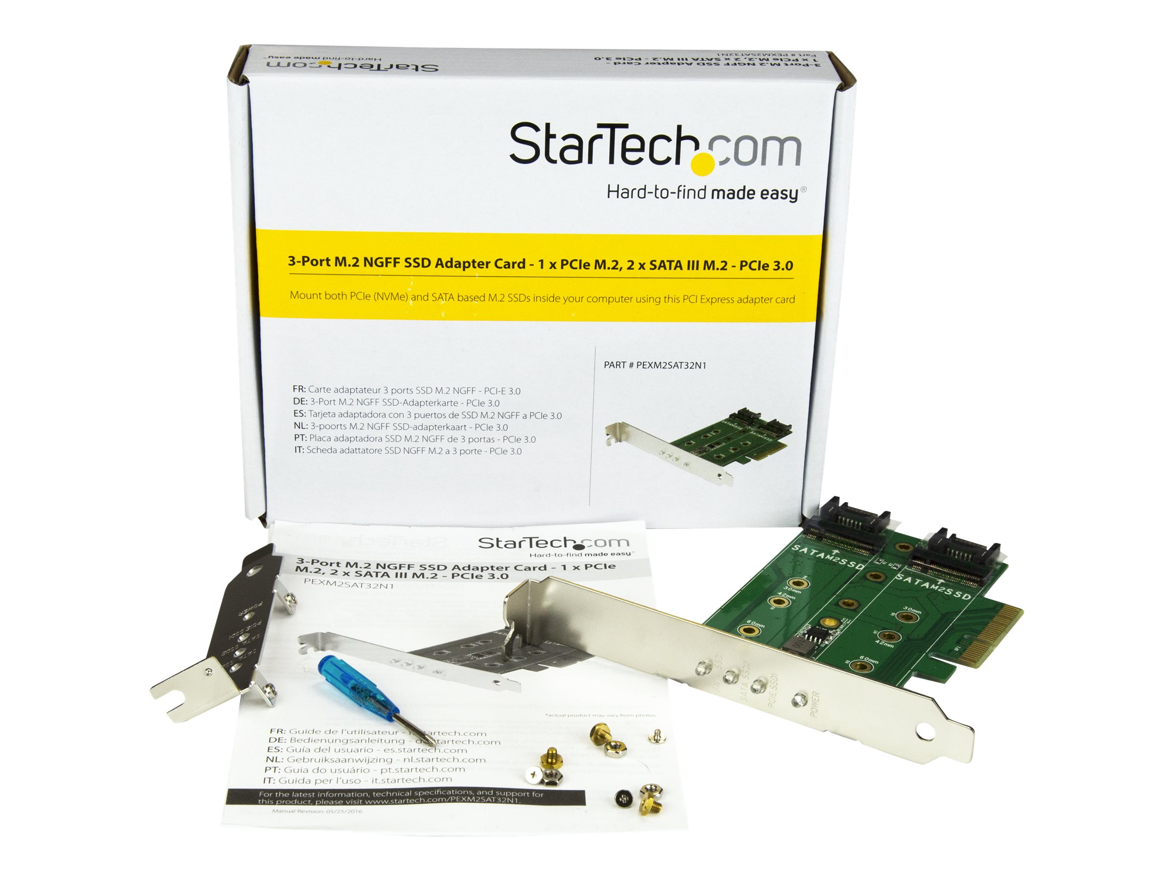 Product  StarTech.com M.2 NVMe SSD to PCIe x4 Mobile Rack