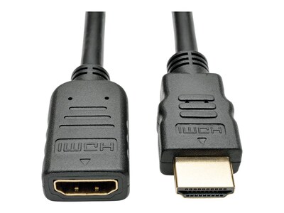Tripp Lite High-Speed 4K Ultra HD HDMI M F Extension Cable w  Ethernet and Digital Video with Audio, Black, 6ft, P569-006-MF, 30824086, Cables