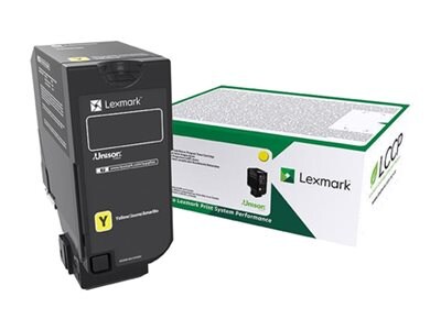 Lexmark Yellow Return Program Toner Cartridge for CS720 Series (TAA Compliant), 74C0SYG, 31924222, Toner and Imaging Components - OEM