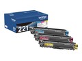 Brother Color TN221 Toner Cartridge Multipack (3-pack), TN2213PK, 37790641, Toner and Imaging Components - OEM