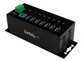 StarTech.com 7-Port Industrial Superspeed USB 3.0 Hub Mountable, ST7300USBME, 19295507, USB & Firewire Hubs