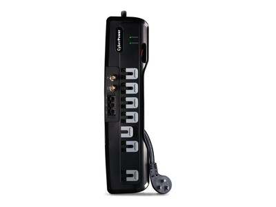 CyberPower Home Theater Series Surge Suppressor 1950 Joules, (7) Outlets, CSHT706TC, 14249940, Surge Suppressors