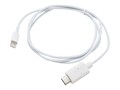 AddOn USB 3.1 Type C (USB-C) to Lightning M M Cable, White, 1m, USBC2LGT1MW, 31275091, Cables