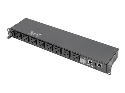 Tripp Lite Switched 1U PDU 1.9kW 120V 20A, L5-20P Input, (8) 5-15 20R Outlets, LX, TAA, PDUMH20NET2LX, 35059854, Power Distribution Units