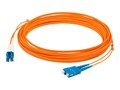 AddOn LC-SC 62.5 125 OM1 Multimode LSZH Duplex Fiber Cable, Orange, 3m, ADD-SC-LC-3M6MMF, 32066717, Cables