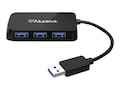 Aluratek 4-Port USB 3.0 SuperSpeed Hub with Attached Cable, AUH2304F, 16550980, USB & Firewire Hubs