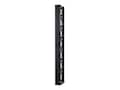 APC Performance, Vertical Cable Manager for 2 4- Post Racks, 84h x 6w, Single-Sided with Door, AR8615, 13694443, Rack Cable Management