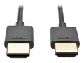 Tripp Lite 4K 60Hz Slim High-Speed HDMI Cable with Ethernet and Digital Video with Audio, Black, 10ft, P569-010-SLIM                 , 41834716, Cables