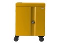 Bretford Manufacturing 36-Unit Cube X Cart with USB-C, Pre-Wired, Mustard, TVC36USBC-MUS, 36945444, Computer Carts