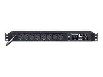 CyberPower 1U PDU 120V, (8) Outlets, 12ft Cord, PDU41002, 34662133, Power Distribution Units