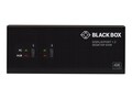 Black Box KVM Switch, 2-Port, Dual-Monitor, DP, 4K 60Hz, USB 3.0 Hub, Audio, Black , KV6222DP, 41225386, KVM Switches