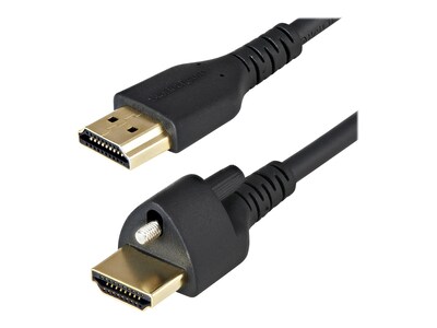 StarTech.com HDMI 2.0 M M 4K 60Hz HDR Cable with Locking Screw, Black, 1m, HDMM1MLS, 41214868, Cables StarTech.com HDMI 2.0 M M 4K 60Hz HDR Cable with Locking Screw, Black, 1m, HDMM1MLS, 41214868, Cables