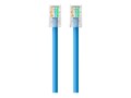 Belkin CAT6 RJ-45 M M UTP 24AWG Bootless Ethernet Patch Cable, Blue, 14ft, A3L980-14-BLU, 15403777, Cables