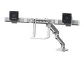 Ergotron HX Dual Monitor Desktop Arm, Polished Aluminum, 45-476-026, 33540530, Stands & Mounts - Desktop Monitors
