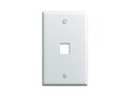 On-Q 1G WALL PLATE 1-PORT WHM10, WP3401WH, 41936195, Rack Mount Accessories
