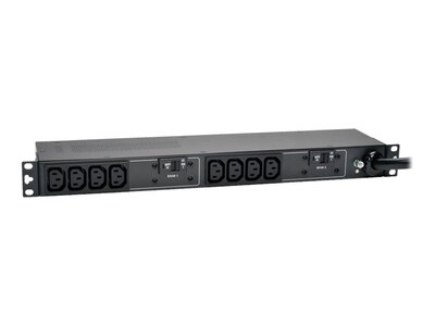 Tripp Lite Basic PDU 5 5.8kW 208 240V 30A 1U RM NEMA L6-30P Input 12ft Cord (10) C13 Outlets, PDUH30HV, 18489369, Power Distribution Units