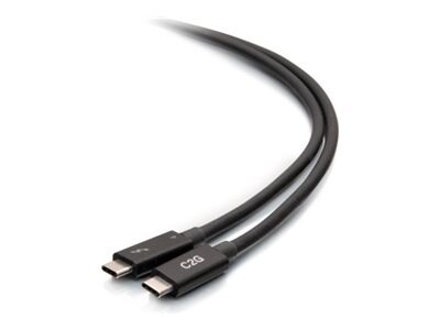 C2G 40Gbps Thunderbolt 4 USB-C Cable, Black, 6ft, C2G28887, 41415316, Cables